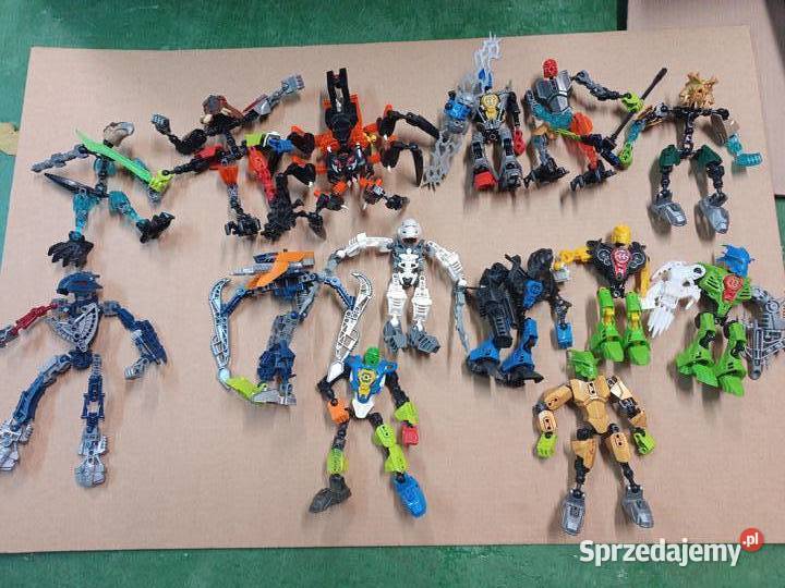 Zestaw Bionicle 14 złożonych figurek 16 główek i Figurki