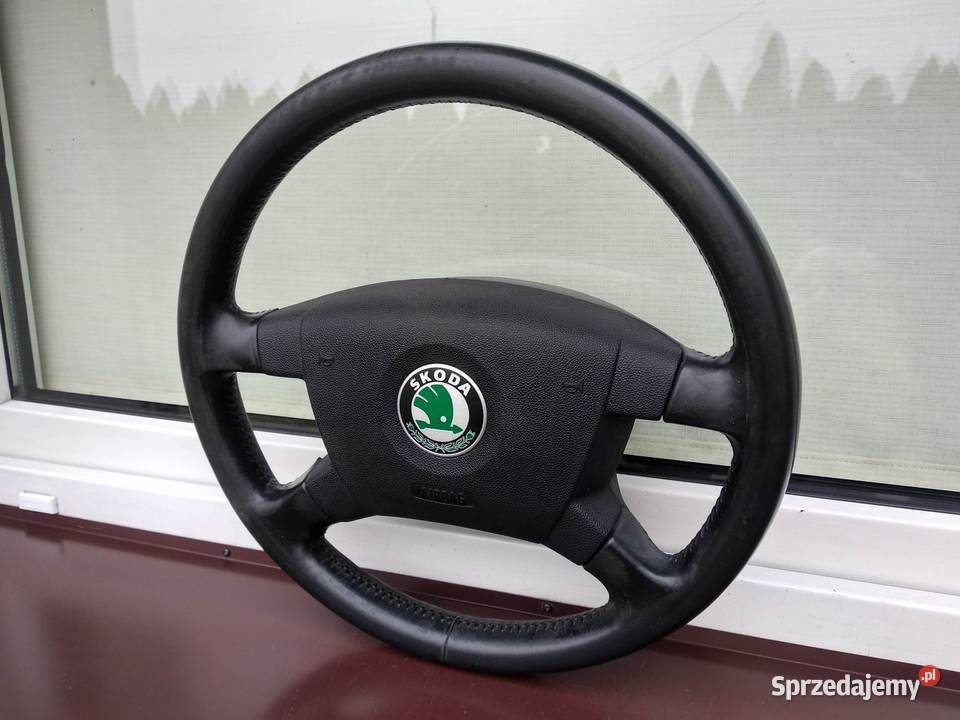 Skoda Fabia I 1 kierownica skórzana skóra Airbag Sieradz sprzedam