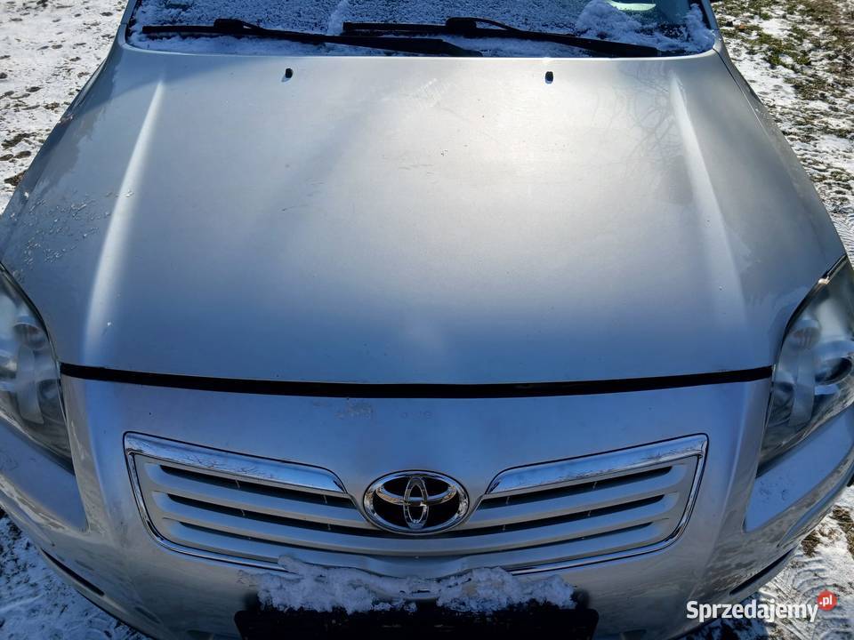 Toyota Avensis T25 20 D4D maska przód srebrna dolnośląskie Bolesławiec