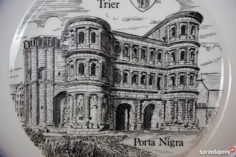 Ozdobny talerz Porta Nigra do zawieszenia Białystok