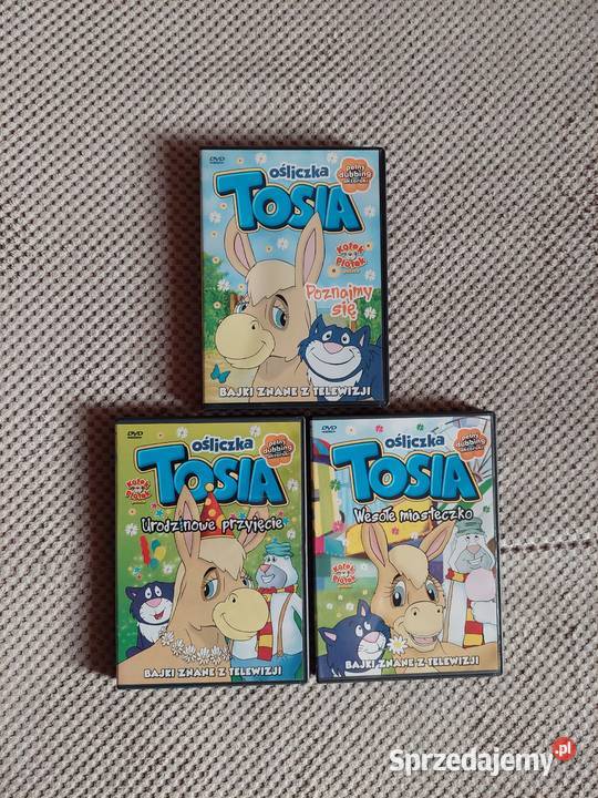 pakiet filmów DVD Ośliczka Tosia 3 części Kraków