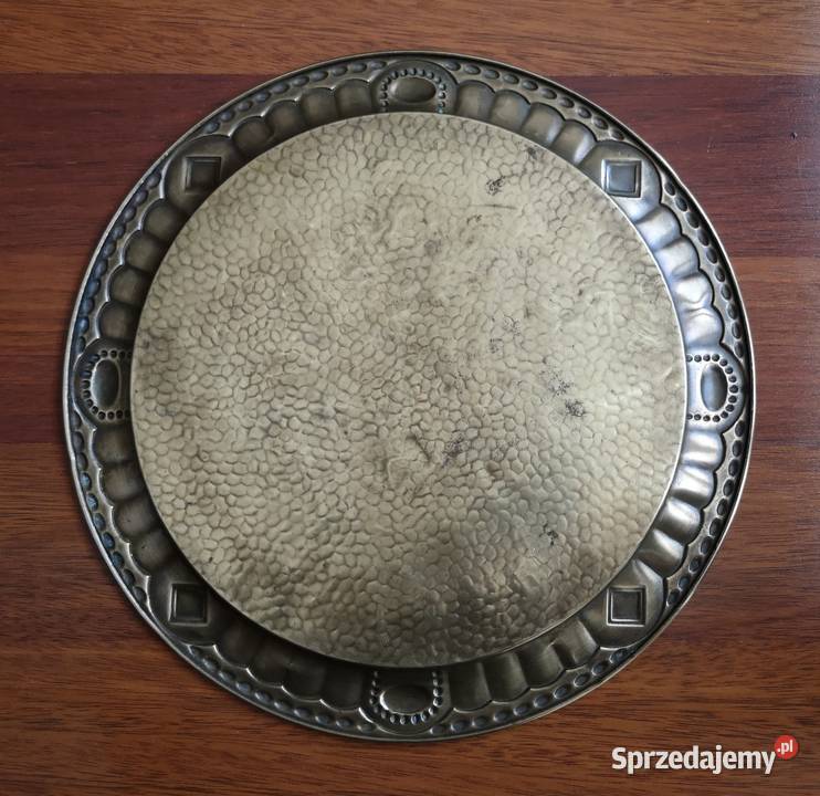 Stara mosiężna taca Pozostałe Katowice
