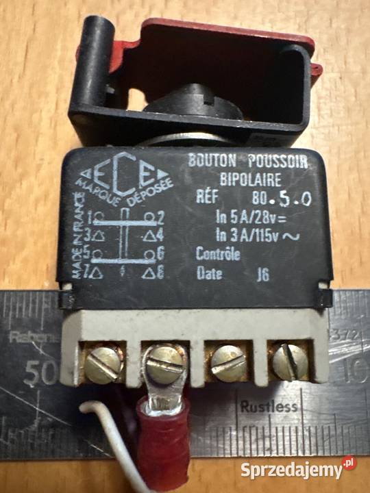 Włącznik ECE bezpieczeństwa Airbus 320 Bouton Poznań