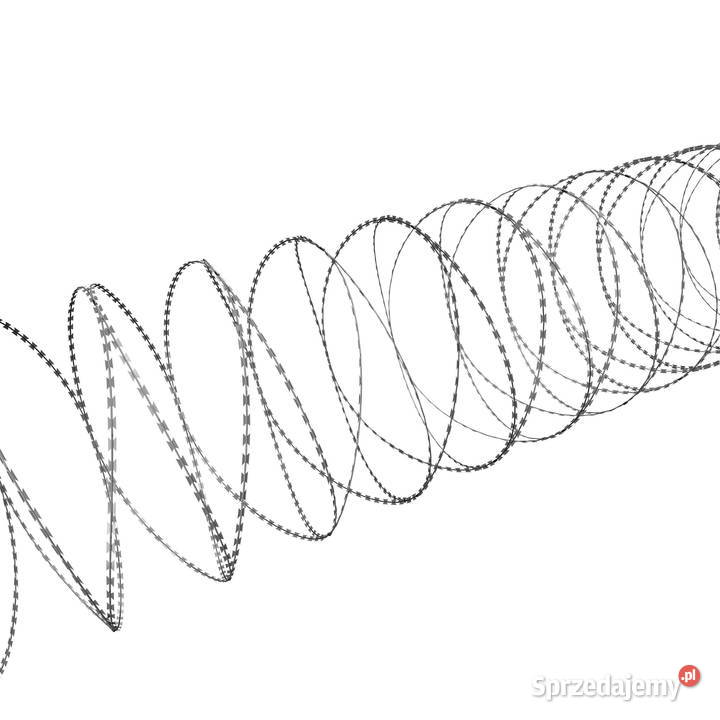Zasieki concertina 730 mm 54 zwoje 5 złączki Szczecin