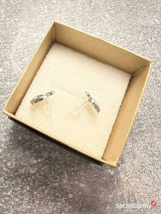 Kolczyki srebrne jabłko jabłka podkarpackie Jasło