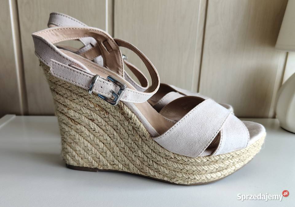 Wysokie buty sandały Amisu Yorker 39 różowe inna Szczecin