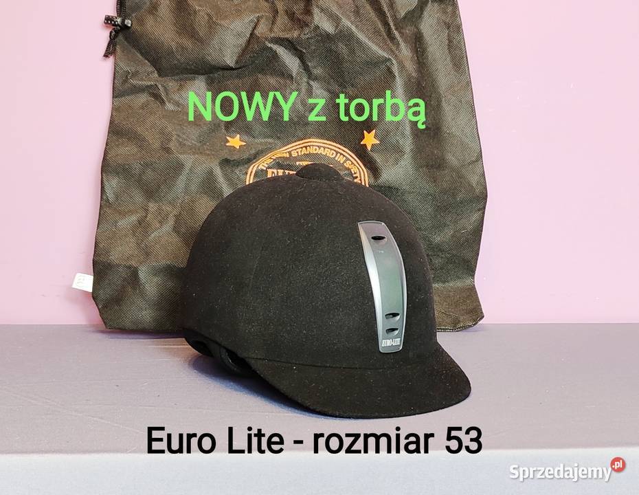 NOWY kask jeździecki EuroLite rozmiar 53 Pozostałe Jasień