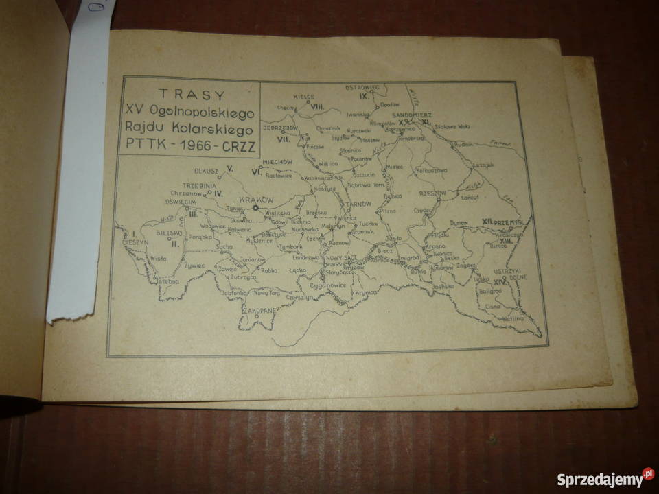 Trasy ogólnopolskiego 15 rajdu kolarskiego Nowy Sącz sprzedam