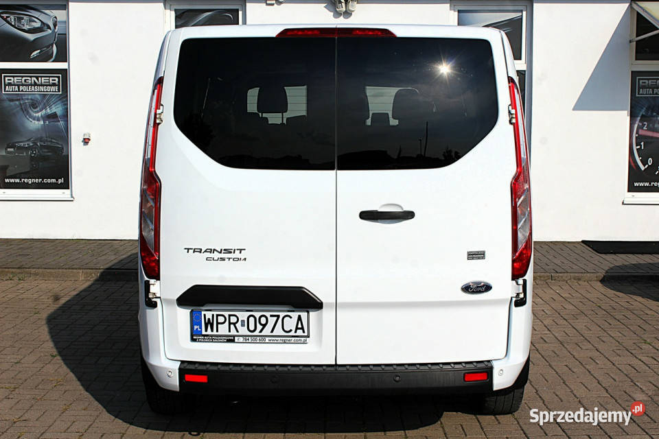 Ford Transit Custom 9osob L2 130 Salon FV23 1WŁ ASR (kontrola trakcji) mazowieckie Sokołów