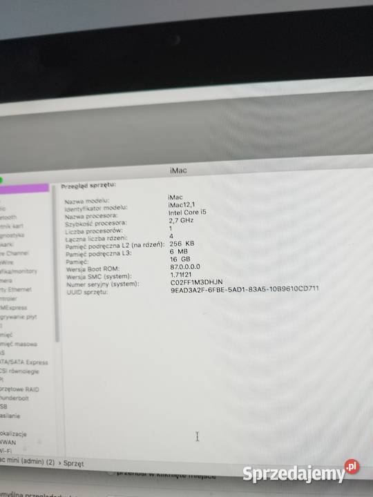 komputer iMac Pączewo