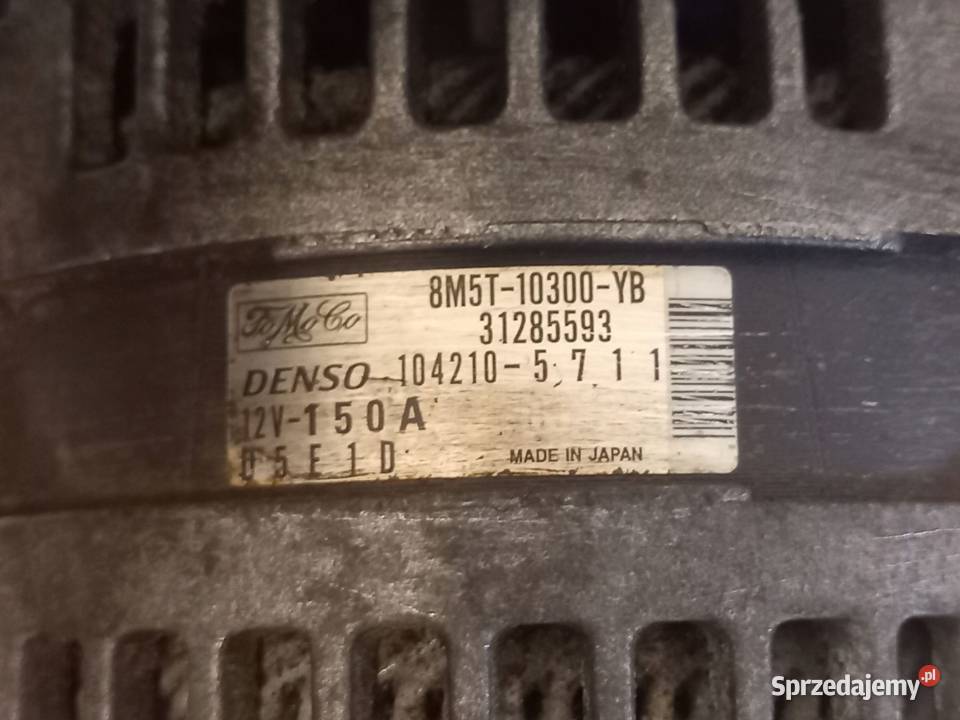 FORD 20 TDCI alternator 8M5T10300YB 31285593 Kielce