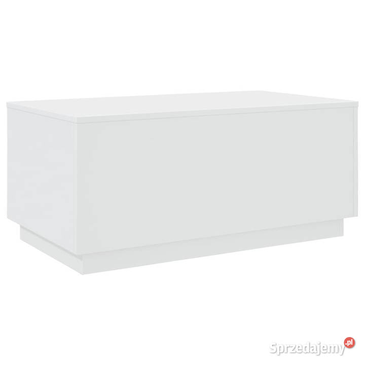 Stolik kawowy z oświetleniem LED biały 90x50x40 Stoły Warszawa