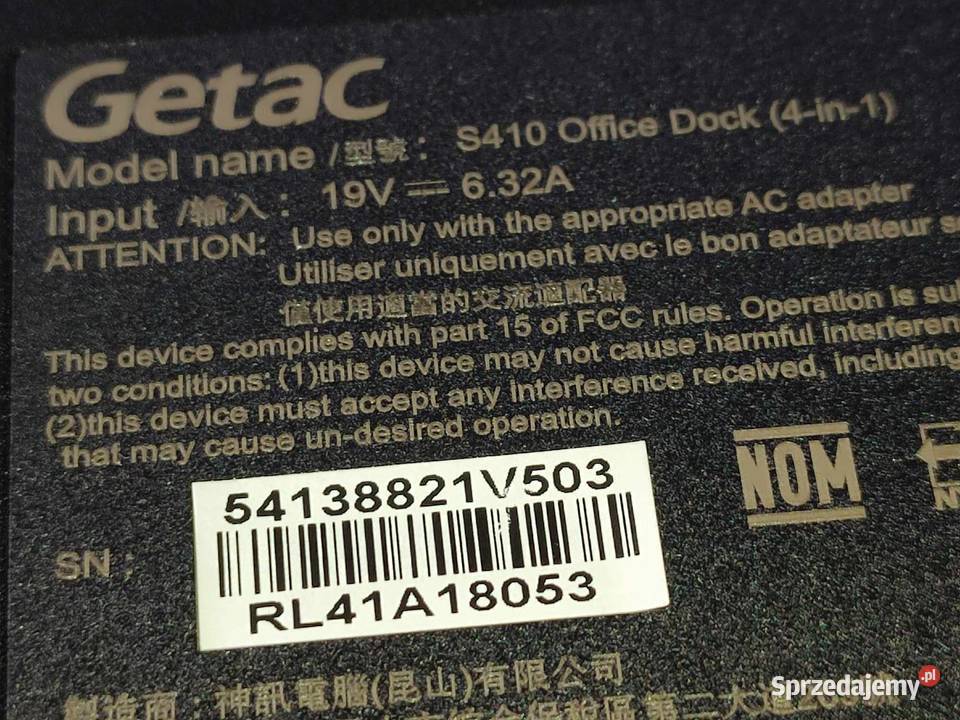 Stacja dokująca Getac S410 4w1 Bydgoszcz