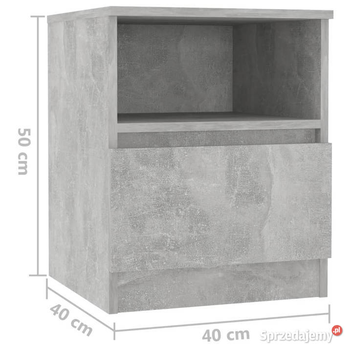 Szafka nocna szarość betonu 40x40x50 WM806165 Warszawa