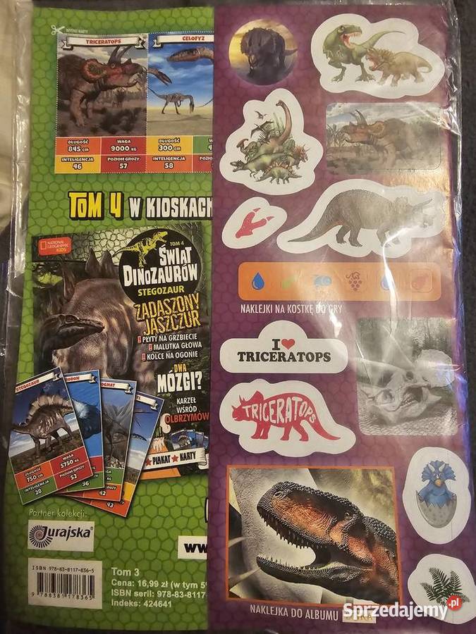 WIAT DINOZAURÓW Tom 3 Triceratops National Warszawa