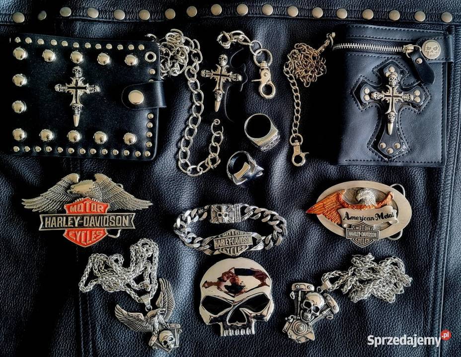 pierścień sygnet motocyklowy Harley chopper Sochaczew sprzedam
