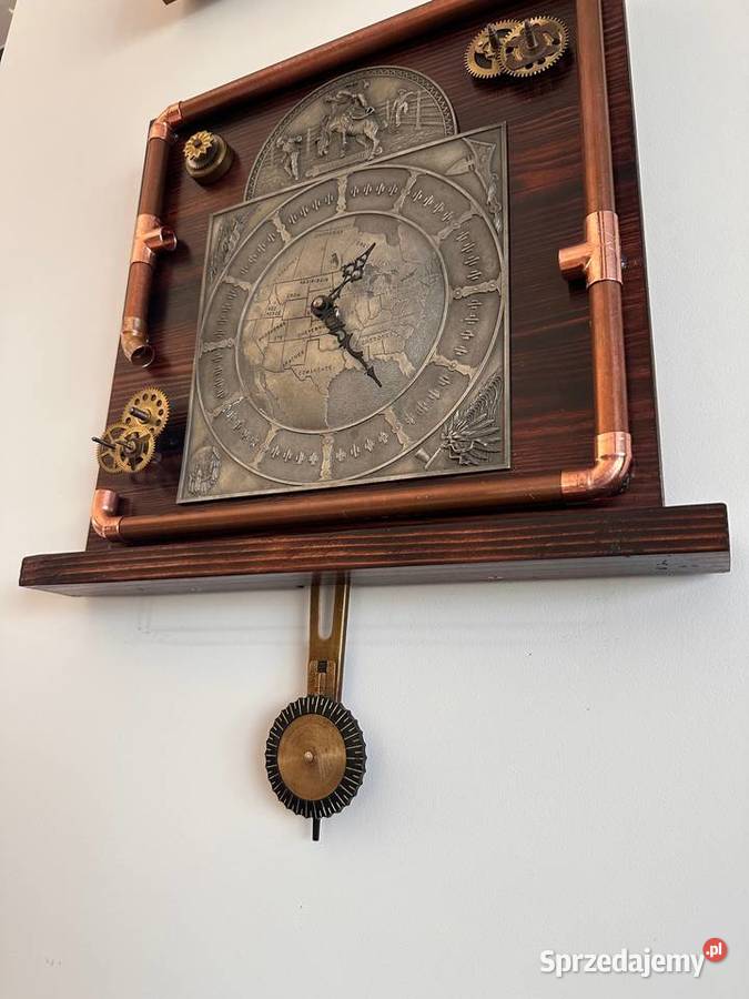 Zegar wiszący w stylu loftowym Tychy