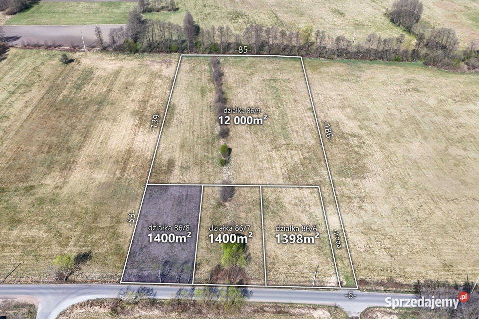 Działka 1400 m2 z warunkami zabudowy gmWłocławek