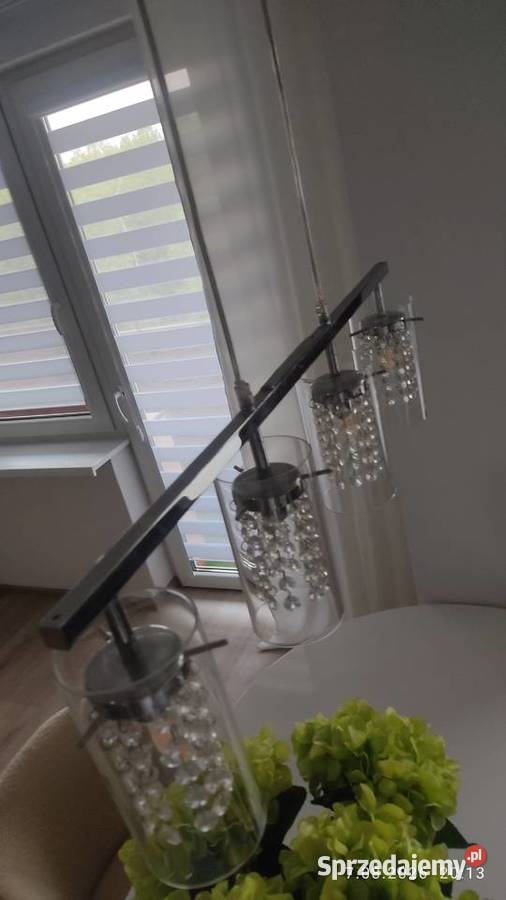 Lampa sufitowa wisząca srebrna sprzedam