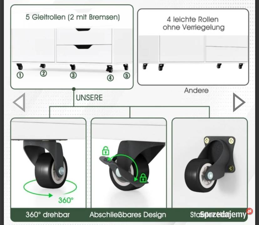 Szafka komoda na kolkach Siedlce sprzedam