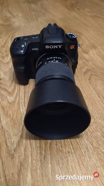 Lustrzanka sony a200 kitdwa obiektywy i nowa Wola Żyrakowska