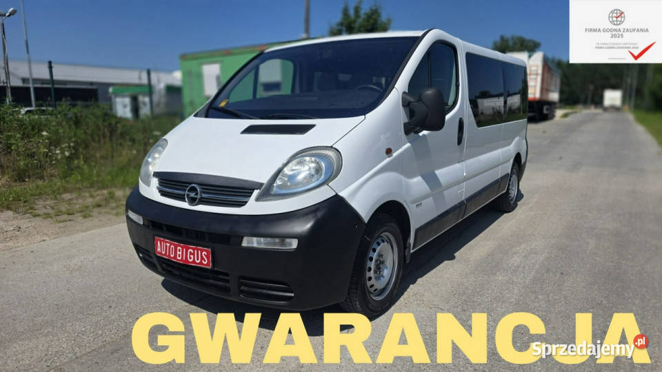Opel Vivaro 9 Osobowy Long Klima I 20012014 Vivaro pomorskie Lębork