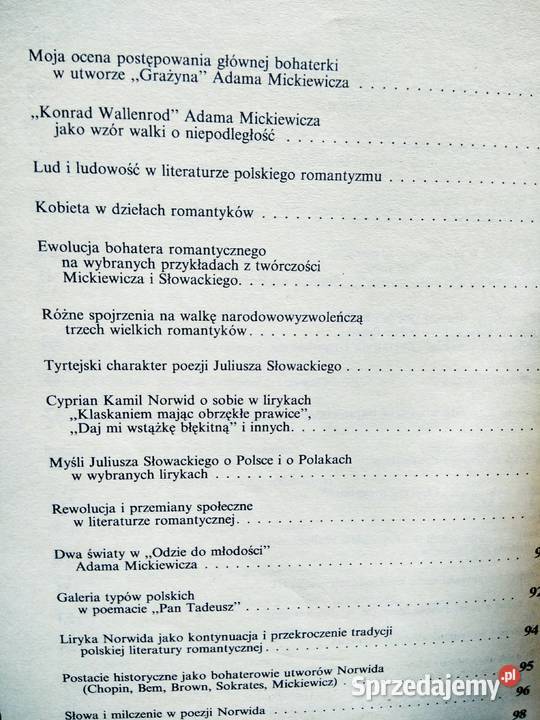 Polski klasy drugiej liceum technikum Antykwariat Warszawa sprzedam