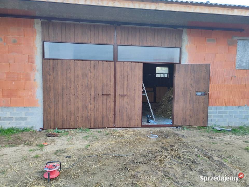 Drzwi garażowe wrota wierzeje do stodoły obory Mińsk Mazowiecki sprzedam