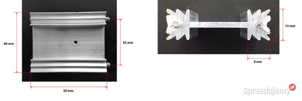 Radiator aluminiowy 50 x 40 x 12 mm Legnica
