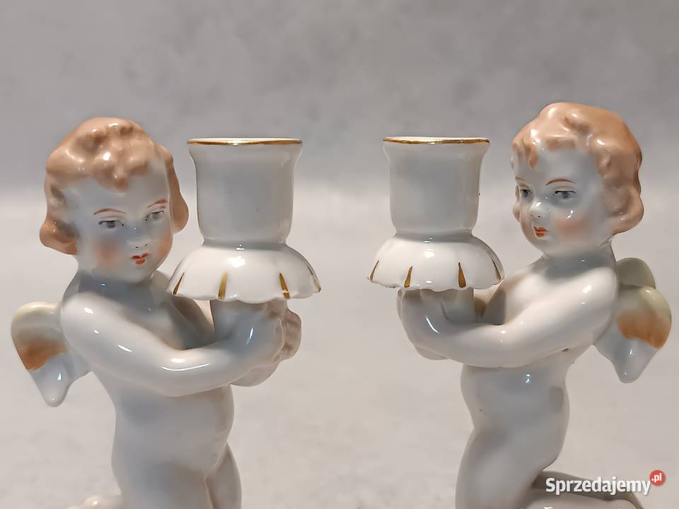 Von Schierholz Plaue Świeczniki Para Figuralnych