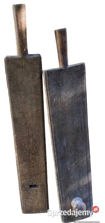 Dwie stare drewniane maglownice ręczne Warszawa