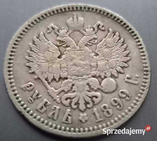 1 Rubel 1899 r Rosja Mikołaj II Romanow FZ Konin