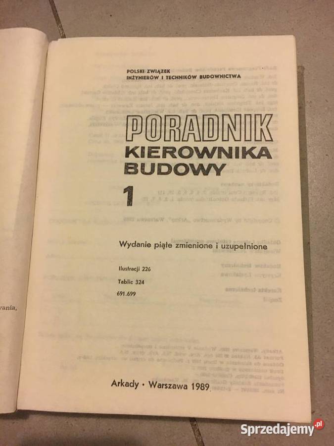 Poradnik Kierownika Budowy Antykwariat wielkopolskie