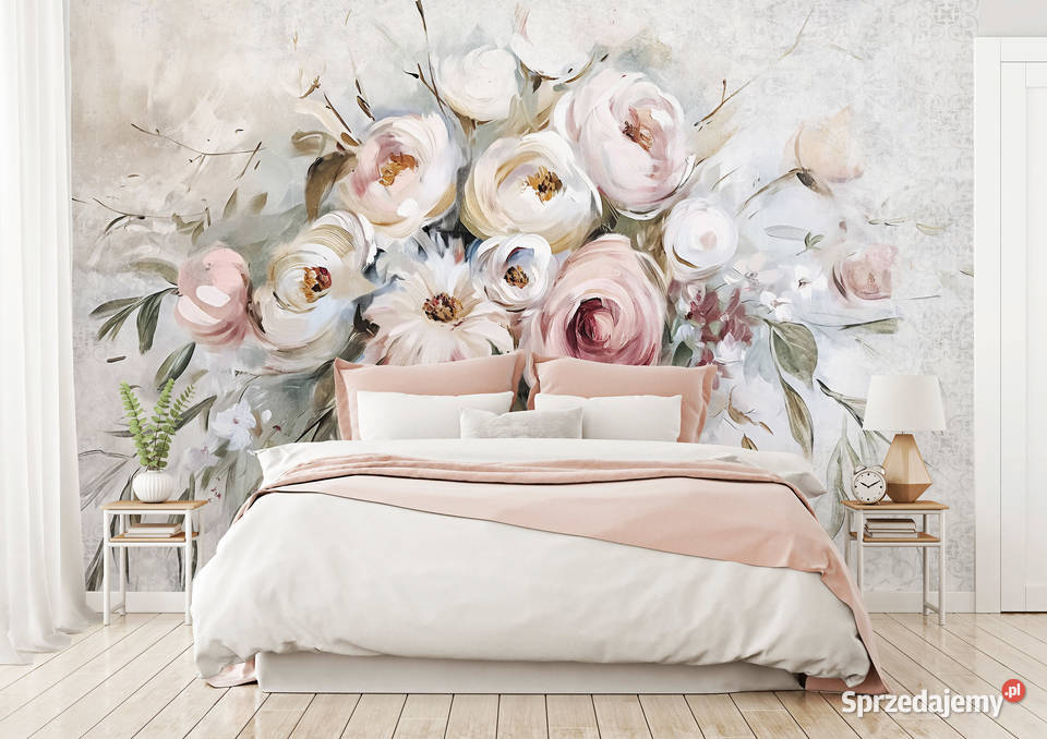 Tapeta fototapeta jasny duży kwiat sypialnia Fototapety wielkopolskie