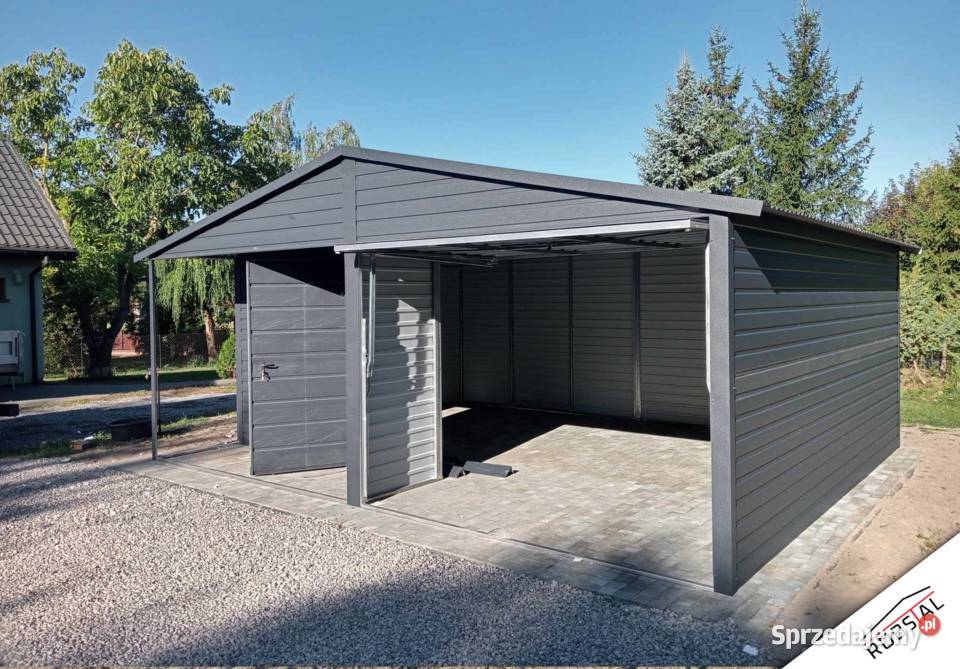 Garaż 6x6 z wnęka ciemny grafit MAT Rzeszów