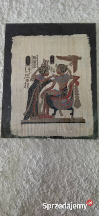 Dwa papirusy egipskie i jedena kolorowa mozaika Szczecin