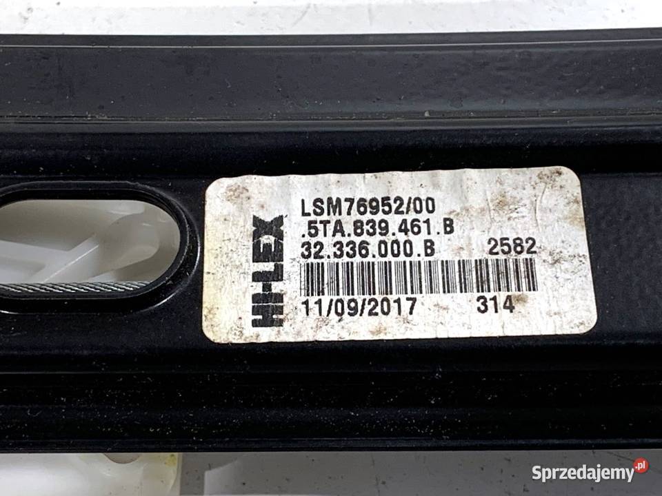 PODNOŚNIK SZYBY LEWY TYŁ VW TOURAN 5TA839461B podkarpackie