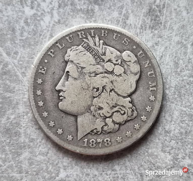 2 USA srebro 1 Dollar 1878 r CC Wola Kruszyńska