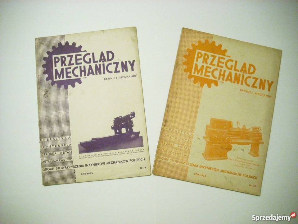 Przegląd Mechaniczny czasopismo 1935 Antykwariat