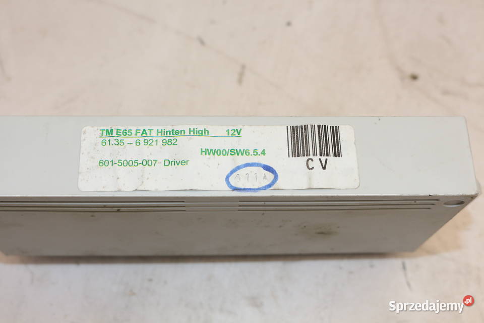 BMW 7 E65 MODUŁ DRZWI LEWY TYŁ 6921982 Prochowice