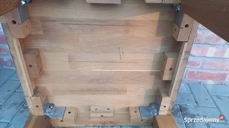 Dębowy stolik kawowy kwadratowy HH 723 60cm Gawroniec