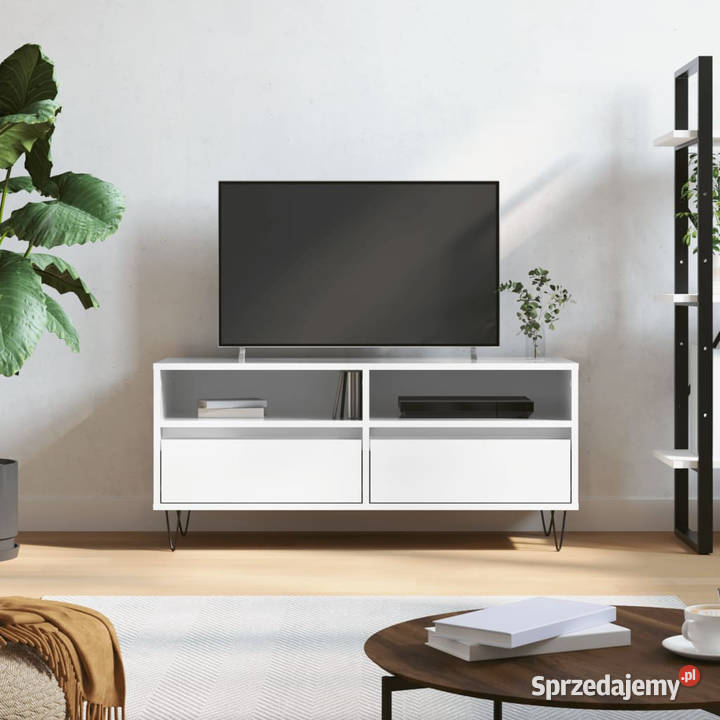 Szafka pod TV wysoki połysk biała 100x345x445 Warszawa sprzedam