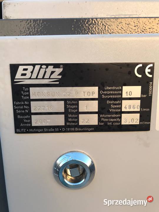 Sprężarka śrubowa BLITZ MONSUN22P TOP S002215