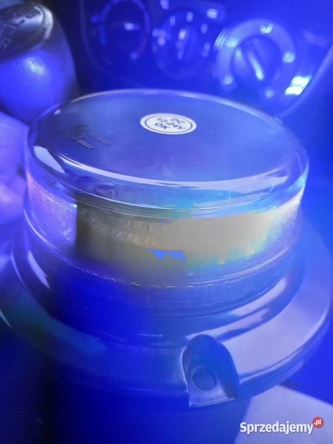 Niebieska lampa ostrzegawcza LED Nowy Targ