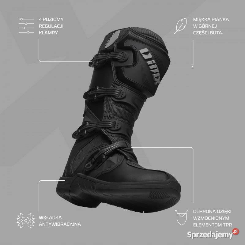 Buty Na Motor Cross Enduro IMX XOne Black wielkopolskie Bojanowo