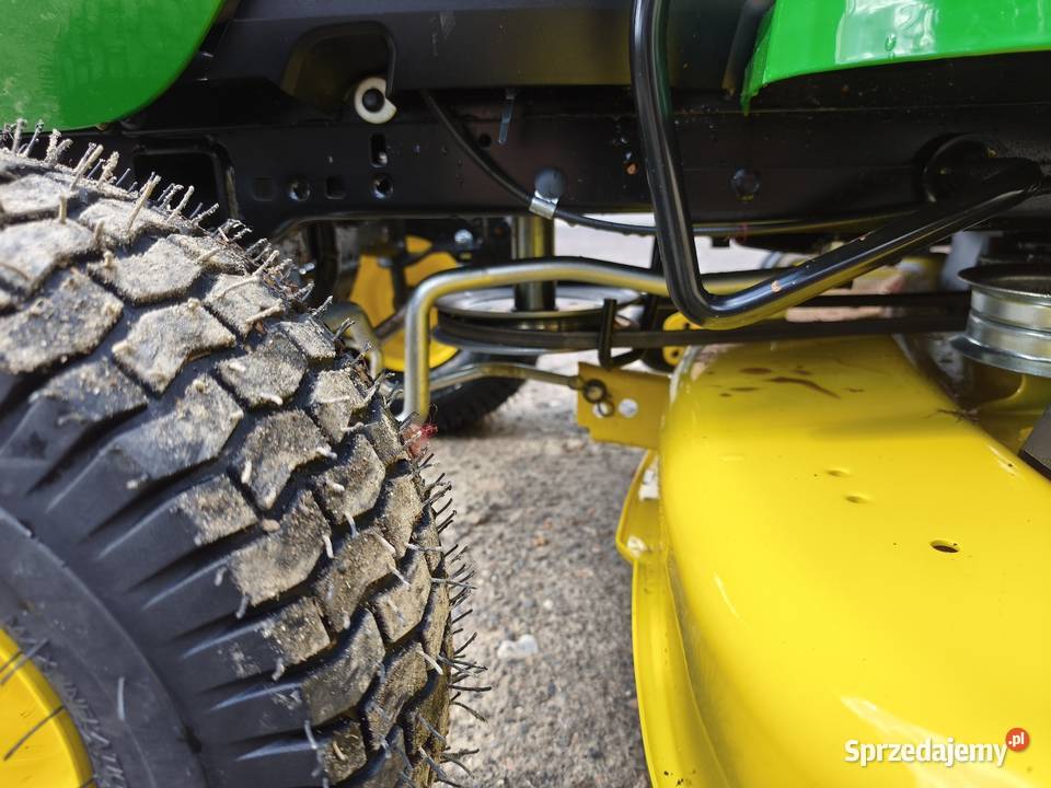 Kosiarka traktorek John Deere E120 Białka