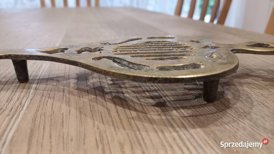 Podstawka mosiężna pod garnek żelazko 683 Gawroniec