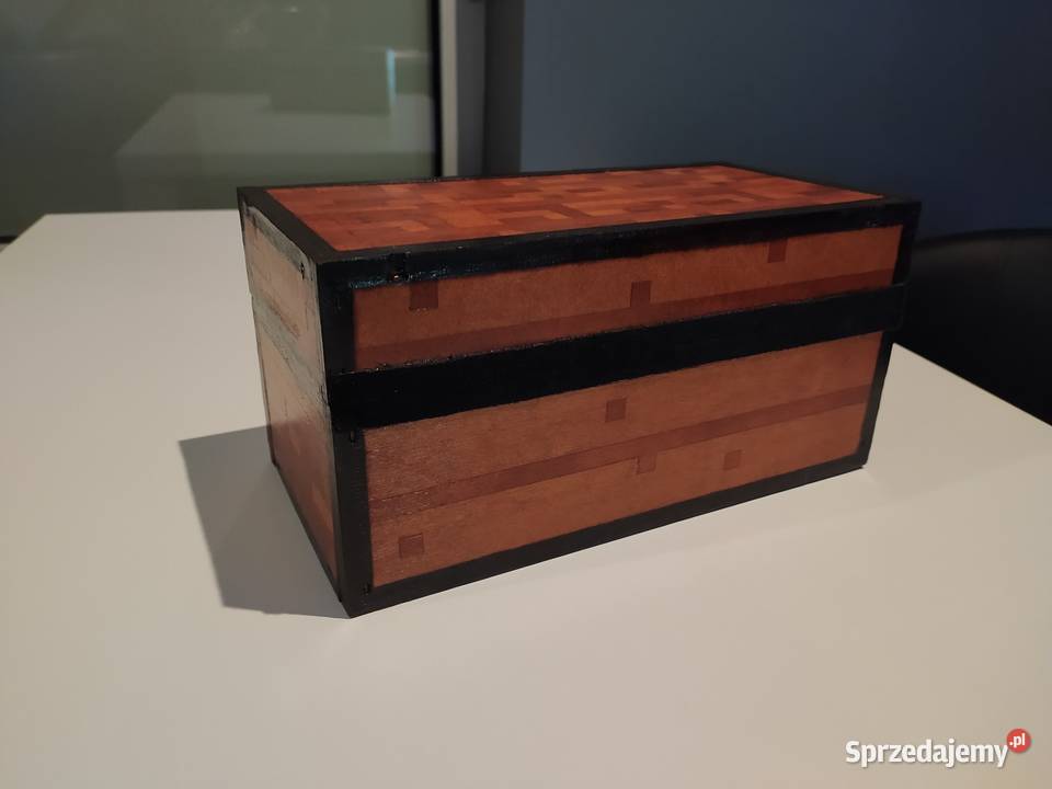 Skrzynia z popularnej gry Minecraft duża Pozostałe Trzebnica