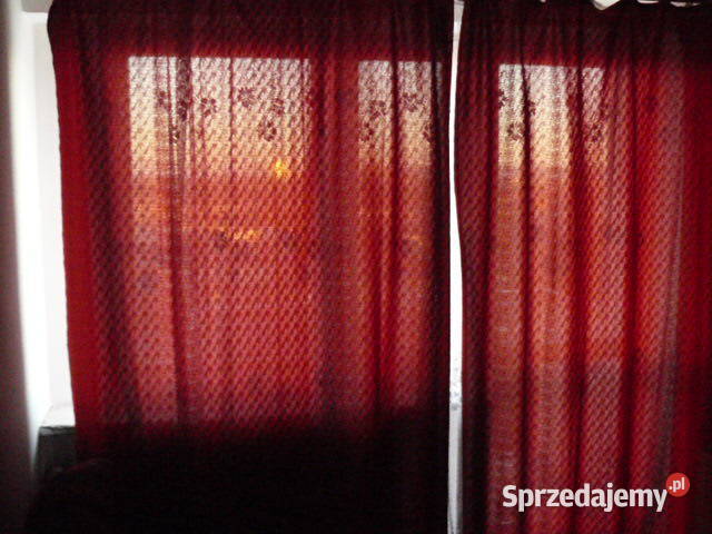 4 zaslony ciemne czerwnonefiranki Rzeszów sprzedam