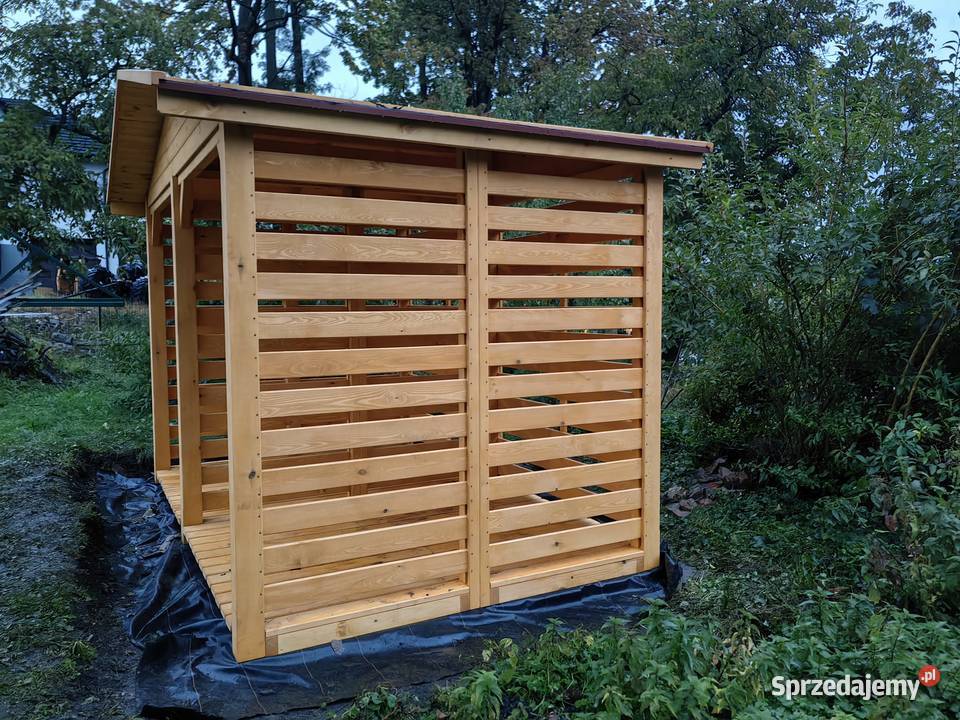 Drewutnia ogrodowa na drewno kominkowe 314 x 2m Kalety